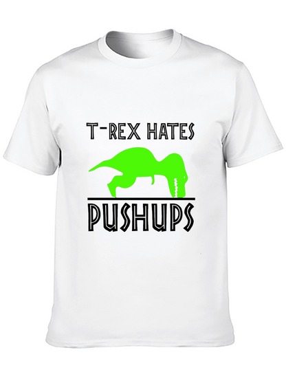 T-Rex Hates Pushups Graphic T-Shirt