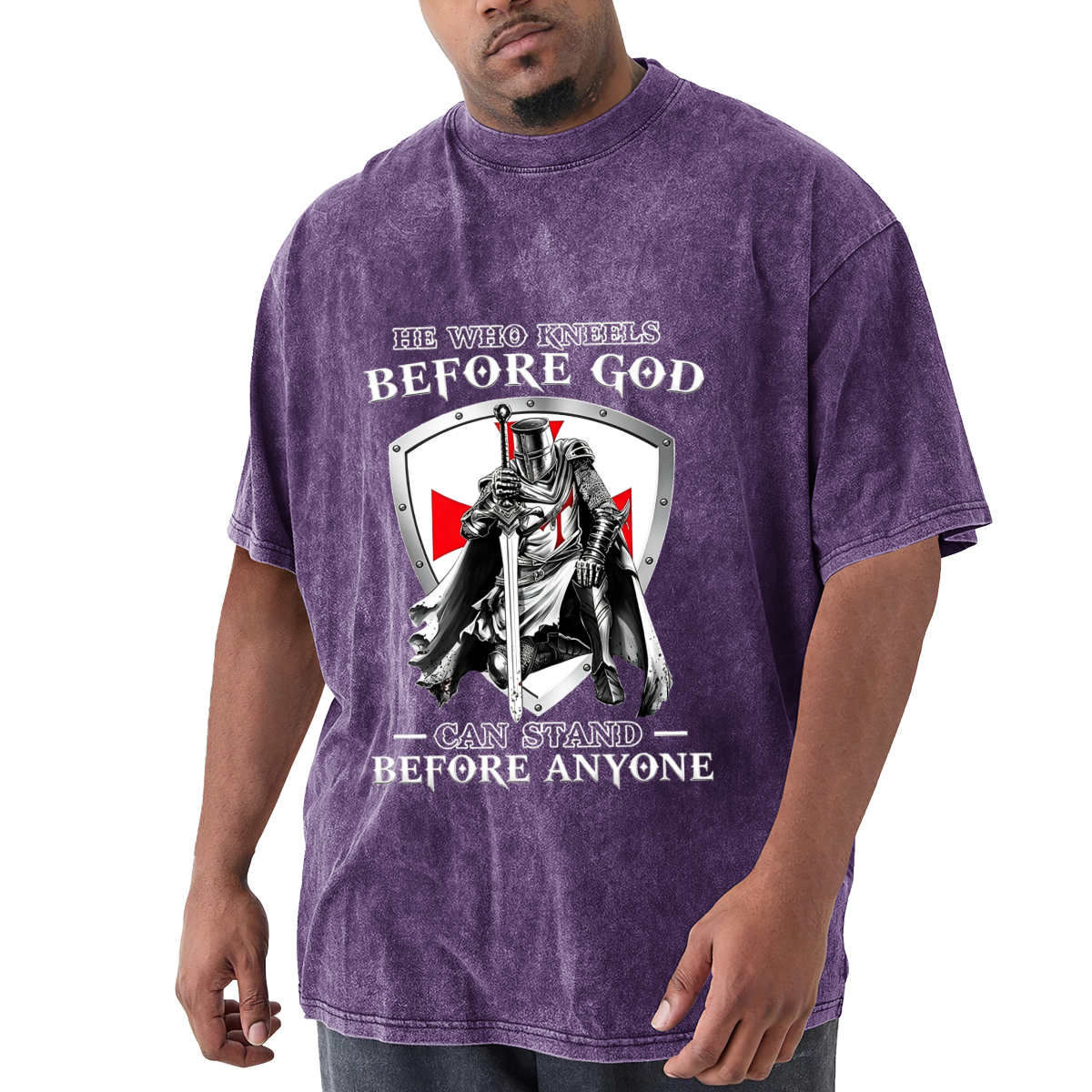 He Who Kneels Before God Can Stand Before Anyone Templar Knight
