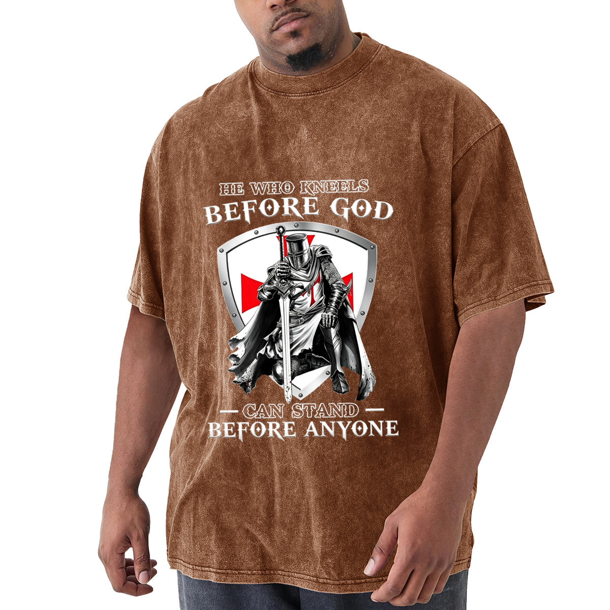 He Who Kneels Before God Can Stand Before Anyone Templar Knight