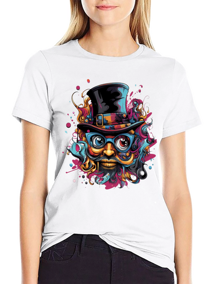 Funky Top Hat Graphic Tee