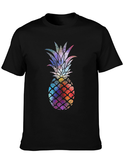 Colorful Pineapple Graphic T-Shirt