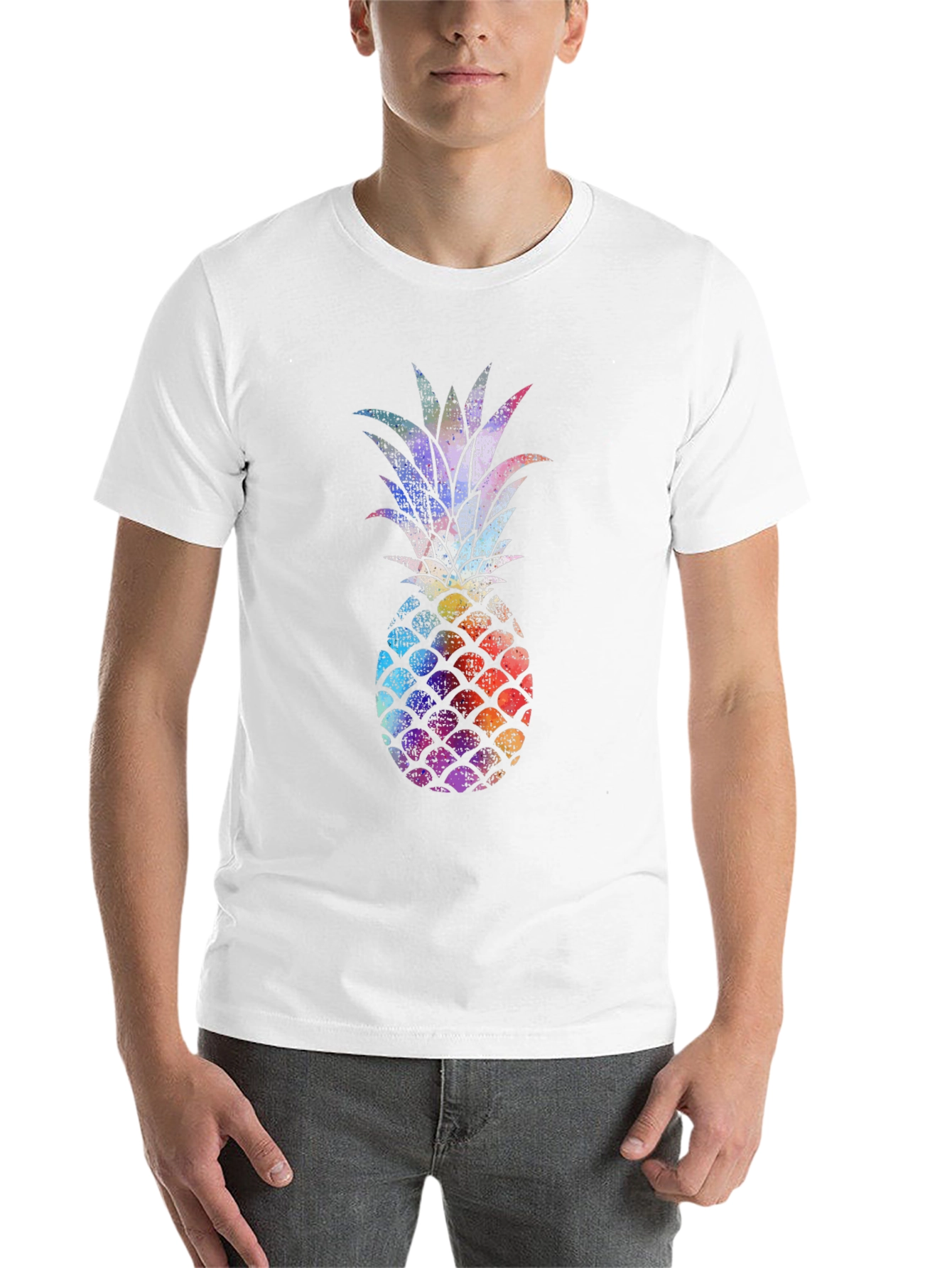 Colorful Pineapple Graphic T-Shirt
