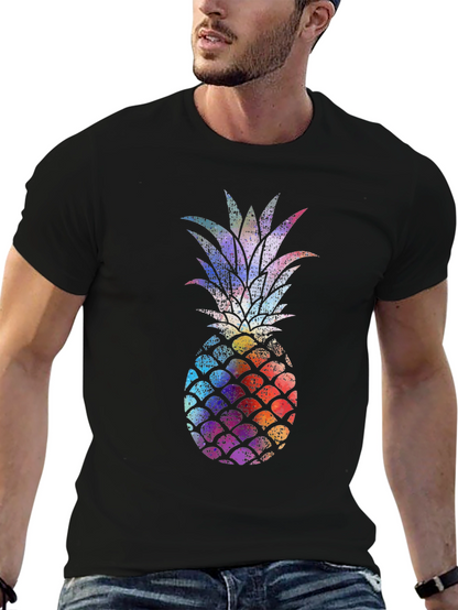 Colorful Pineapple Graphic T-Shirt