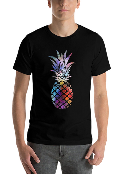 Colorful Pineapple Graphic T-Shirt