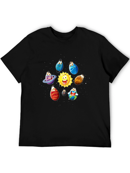 Cartoon Planet T-Shirt - Solar System Tee