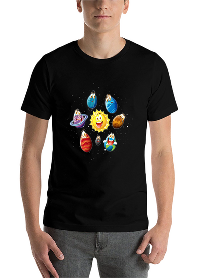 Cartoon Planet T-Shirt - Solar System Tee
