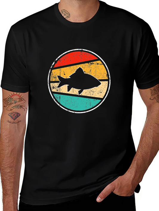 Retro Fish Graphic Tee - Vintage Style T-Shirt