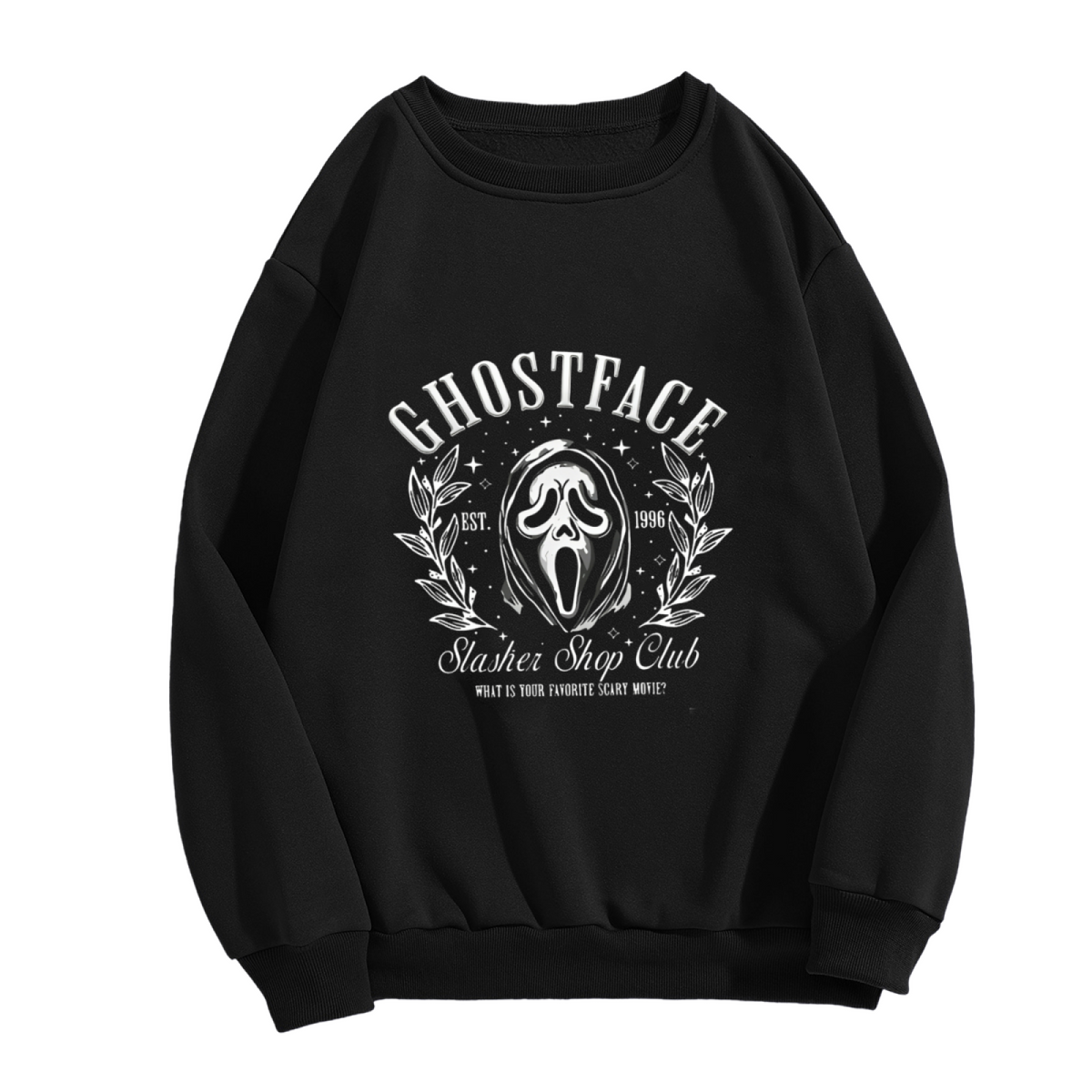 Ghostface Slasher Shop Club Horror Movie Crewneck Sweatshirt