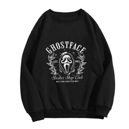Ghostface Slasher Shop Club Horror Movie Crewneck Sweatshirt