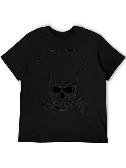 Chef Skull T-Shirt - Culinary Skeleton Tee