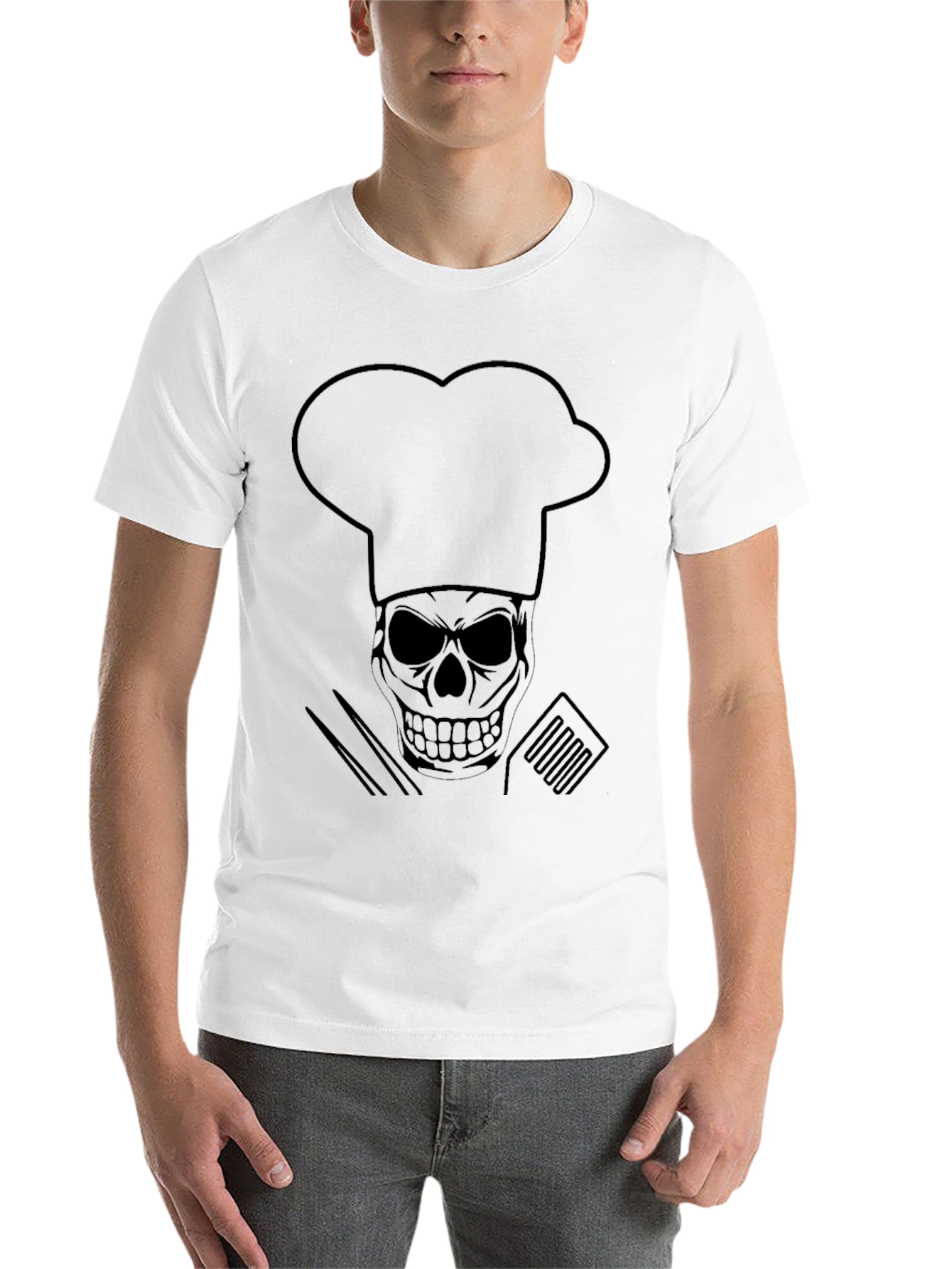 Chef Skull T-Shirt - Culinary Skeleton Tee