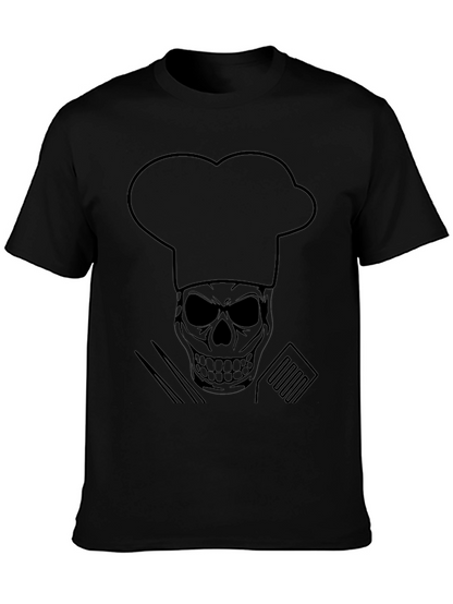 Chef Skull T-Shirt - Culinary Skeleton Tee