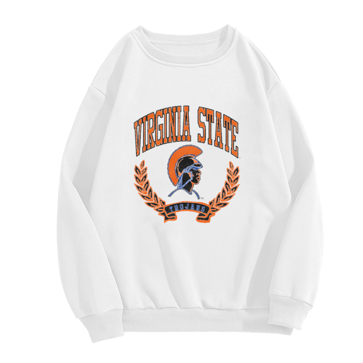 Vintage Virginia State Trojans HBCU Spirit Crewneck Sweatshirt
