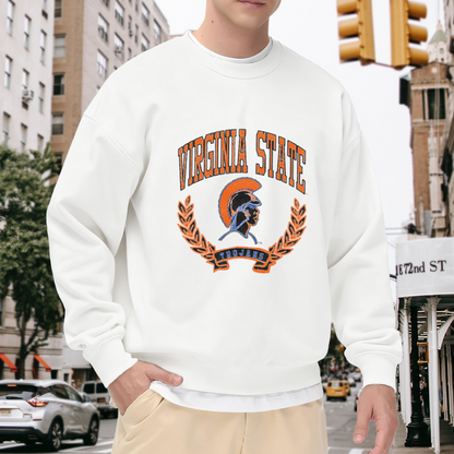 Vintage Virginia State Trojans HBCU Spirit Crewneck Sweatshirt