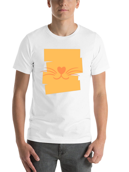Cute Cat Face Graphic Tee - Stylish Casual Wear