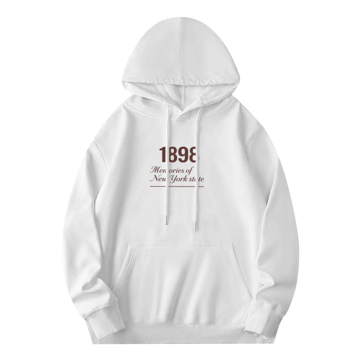 Minimal Retro 1893 New York State Memory Hoodie