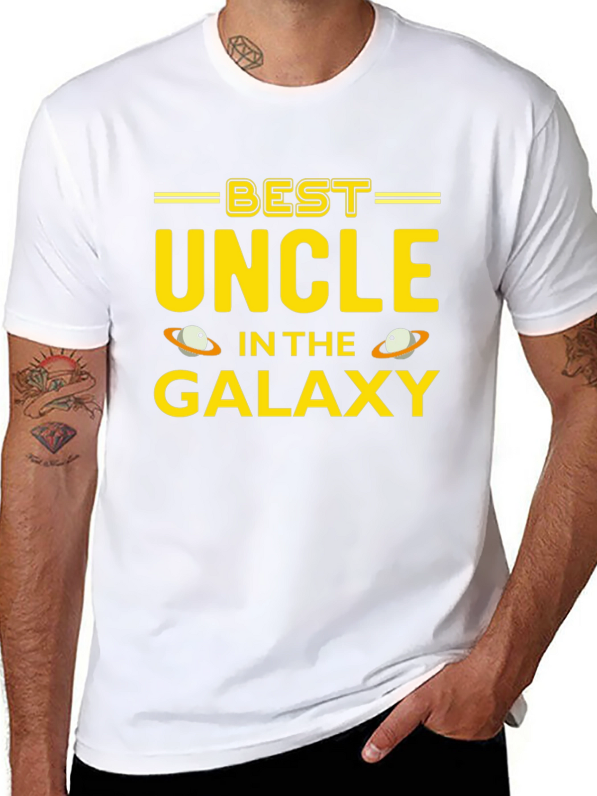 Best Uncle in the Galaxy T-Shirt - Unique Gift!