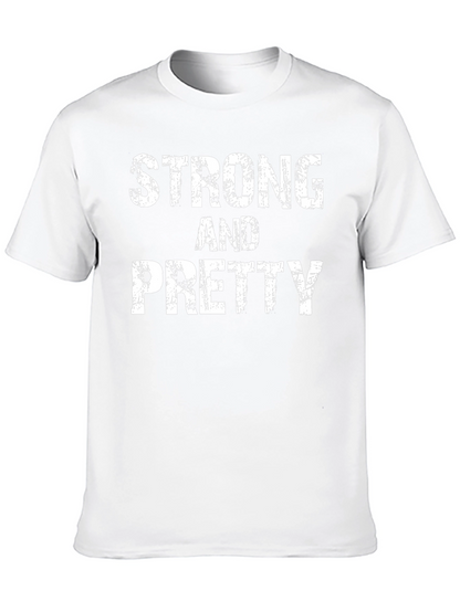 Strong & Pretty Graphic T-Shirt - Black Cotton Tee