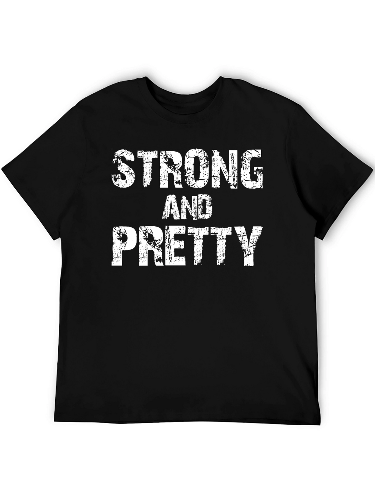 Strong & Pretty Graphic T-Shirt - Black Cotton Tee