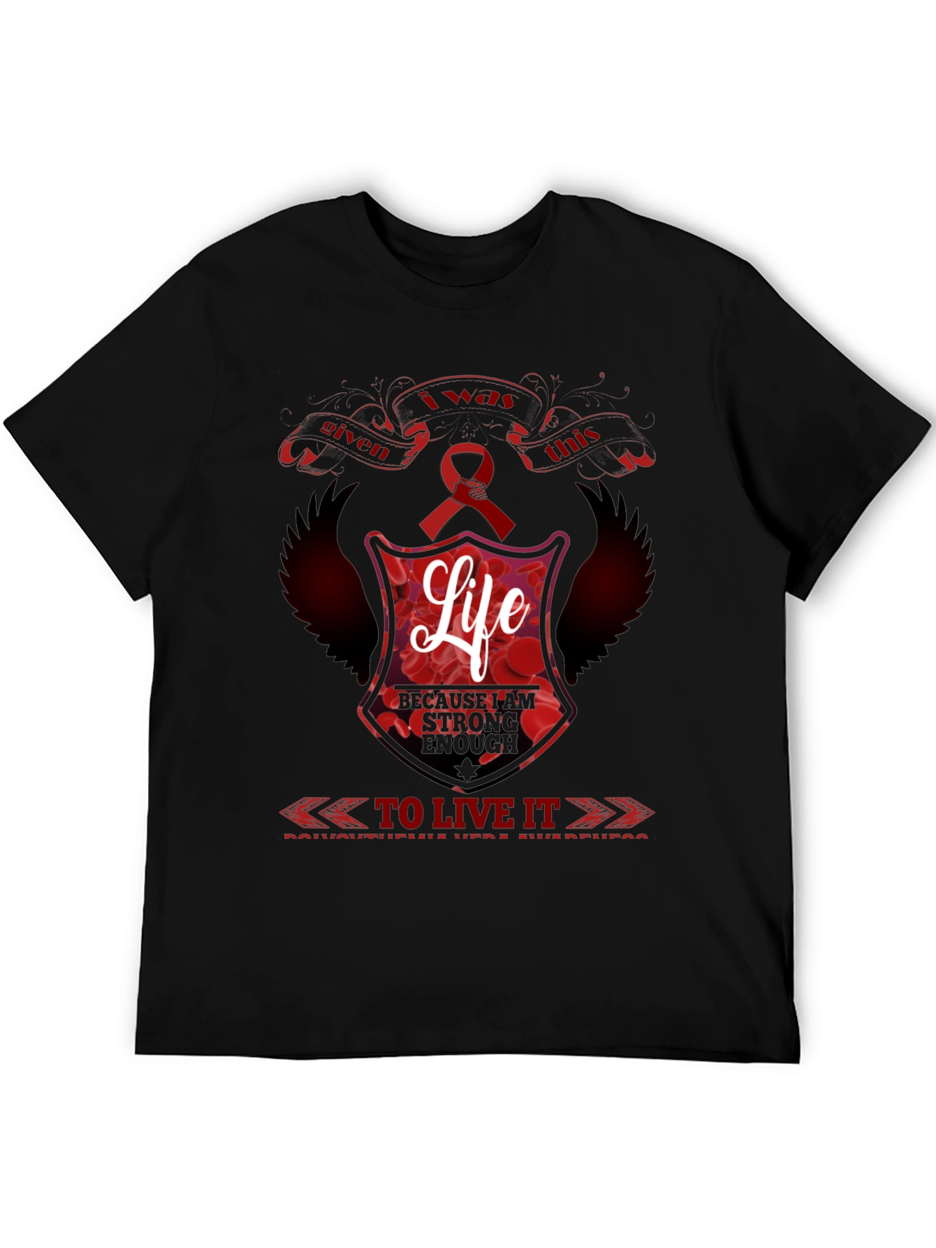 I was Given This Life Red Ribbon Awareness T-Shirt