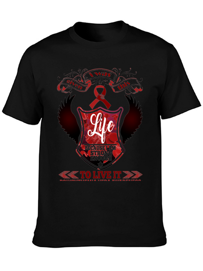 I was Given This Life Red Ribbon Awareness T-Shirt