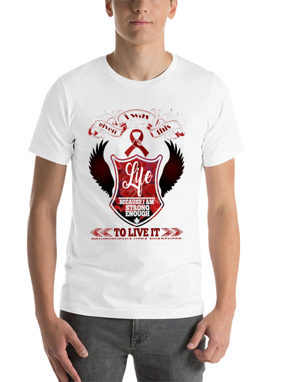I was Given This Life Red Ribbon Awareness T-Shirt