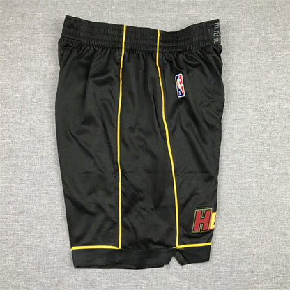 Men's Miami Heat Black City Edition Basketball Shorts1