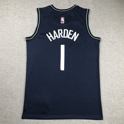 Men's LA Clippers James Harden #1 Navy 2023/24 Swingman Jerseys - City Edition
