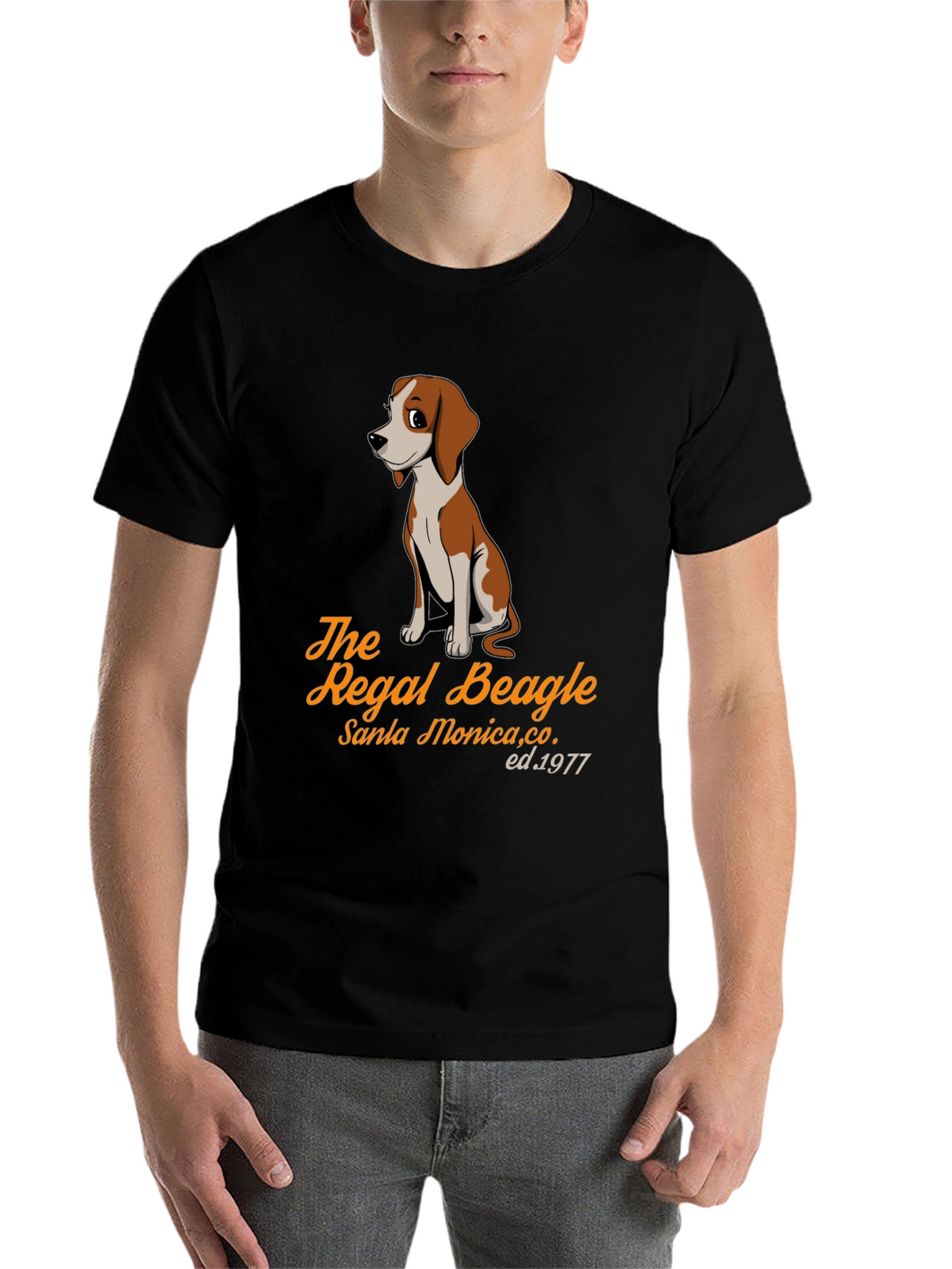 Regal Beagle Graphic Tee - Santa Monica Est. 1977