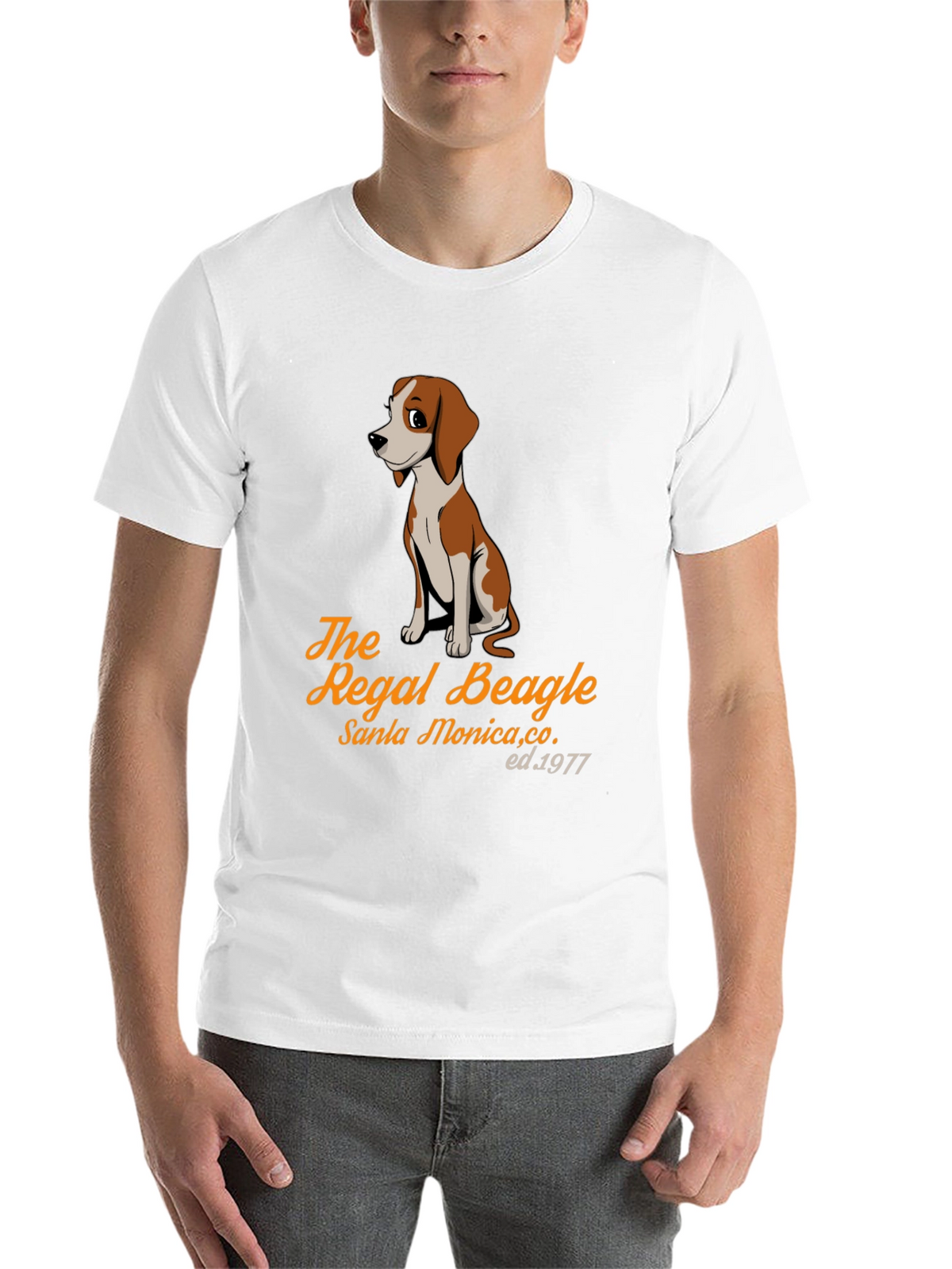 Regal Beagle Graphic Tee - Santa Monica Est. 1977
