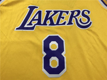 Men's Los Angeles Lakers Kobe Bryant #8 Yellow Swingman Player Jerseys
