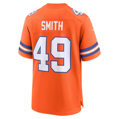 Dennis Smith Denver Broncos Nike Mile High Collection 1977 Throwback Retired   Game Jersey - Orange