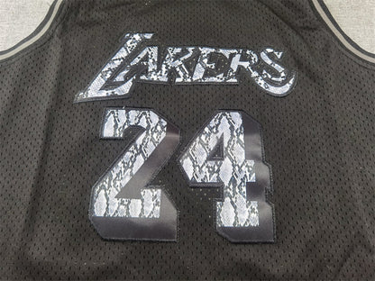 Men's Los Angeles Lakers Kobe Bryant #24 Black 1996/97 Hardwood Classics Swingman Jerseys