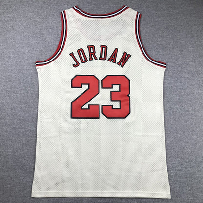Men's Chicago Bulls Michael Jordan #23 Cream Hardwood Classics Swingman Jerseys