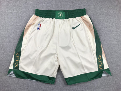 Men's Boston Celtics White 2023/24 Swingman City Edition Shorts1