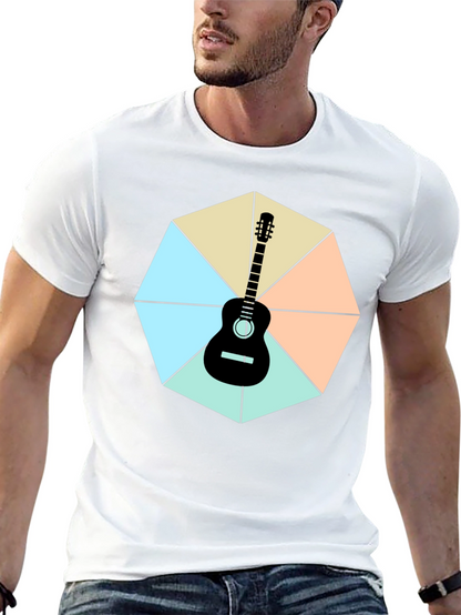 Guitar Geometric Graphic Tee