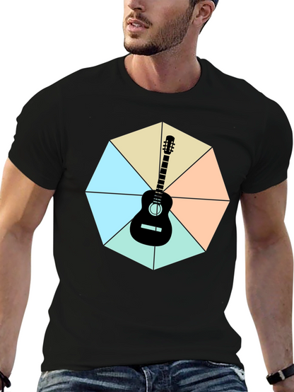 Guitar Geometric Graphic Tee