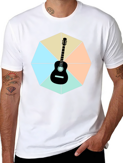 Guitar Geometric Graphic Tee