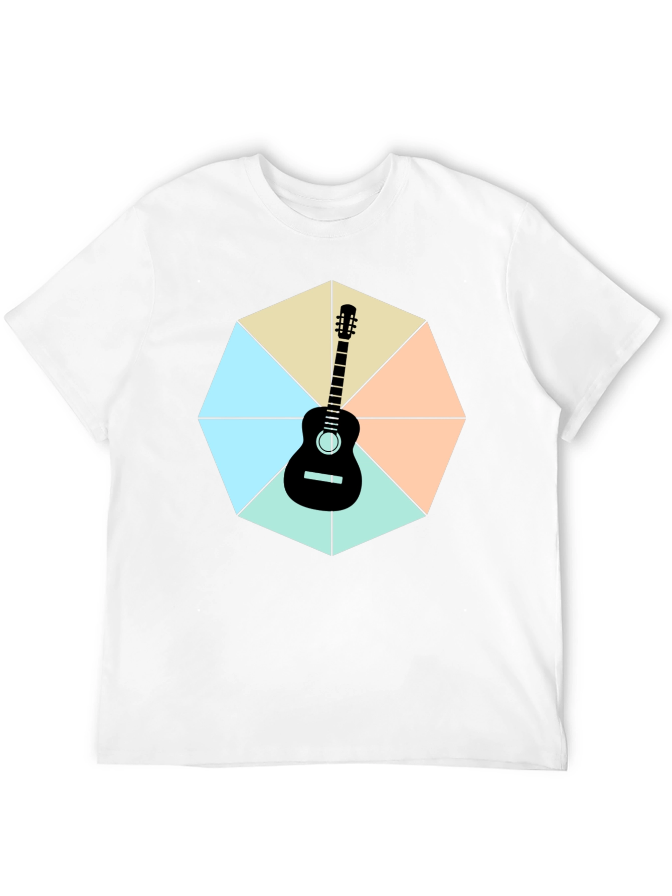 Guitar Geometric Graphic Tee