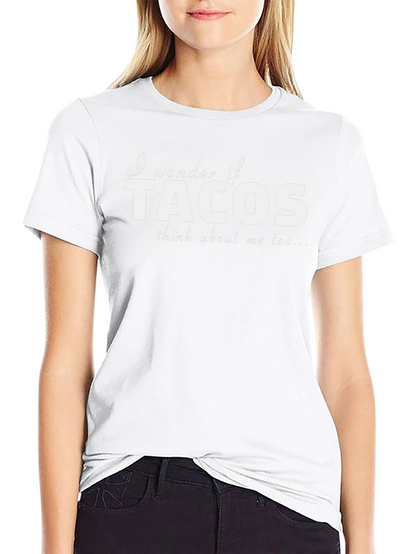 Tacos Graphic Tee - Mens Black Cotton T-Shirt