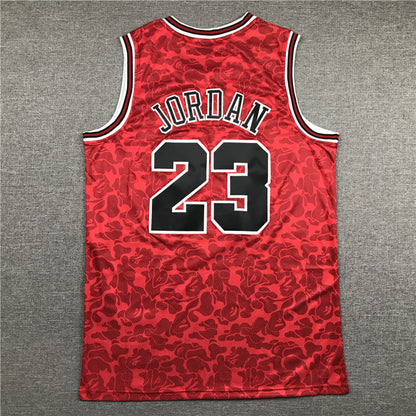 Men's Chicago Bulls Michael Jordan #23 Red 1996-97 Hardwood Classics Authentic Jerseys