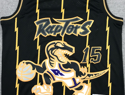 Men's Toronto Raptors Vince Carter 1998-99 Black Hardwood Classics Swingman Jerseys