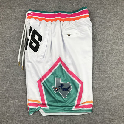 Men's San Antonio Spurs White City Edition Basketball Shorts1