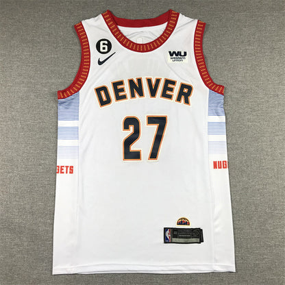 Men's Denver Nuggets Jamal Murray #27 Silver 2022/23 Swingman Jerseys - City Edition