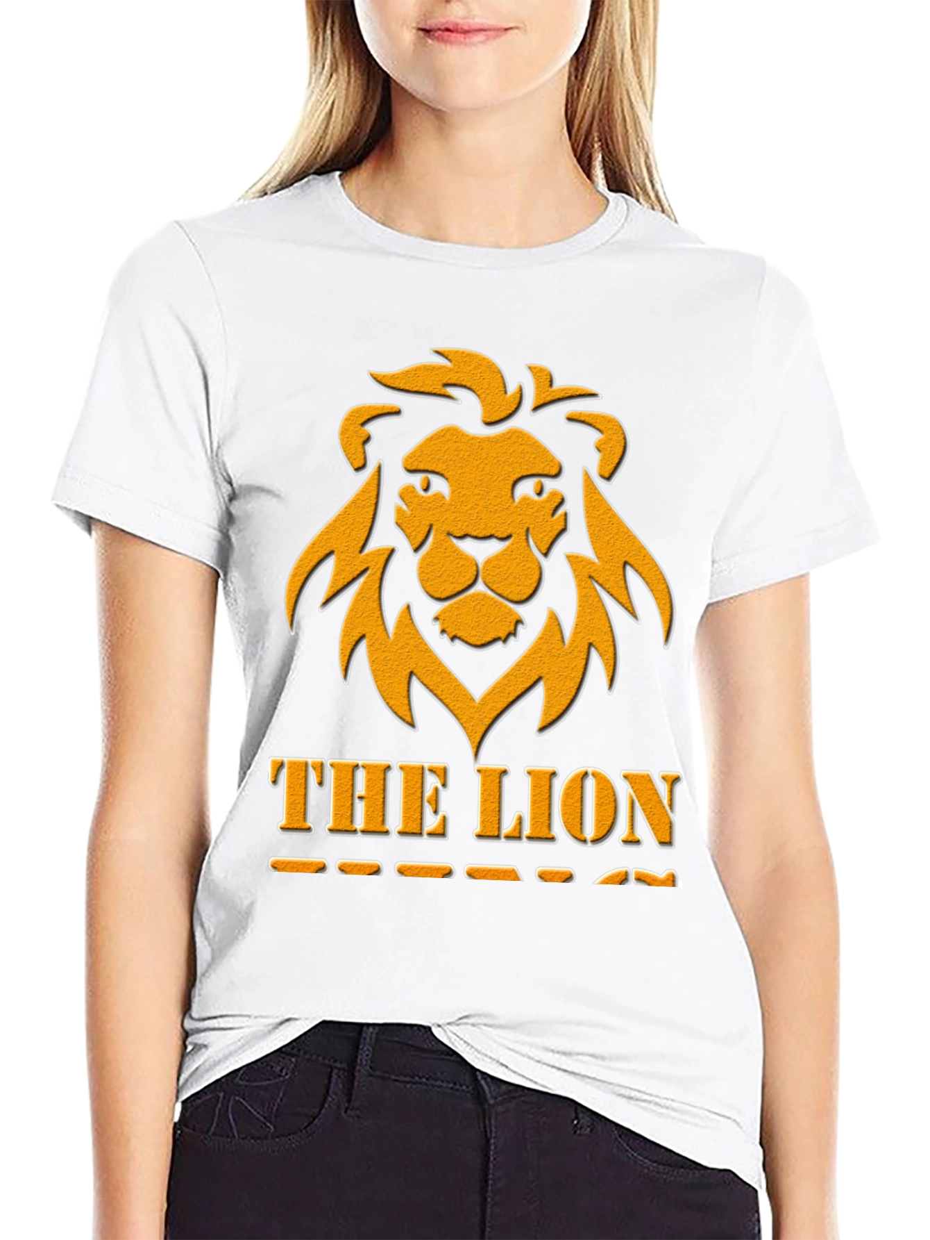 The Lion Graphic Tee - Bold Black T-Shirt