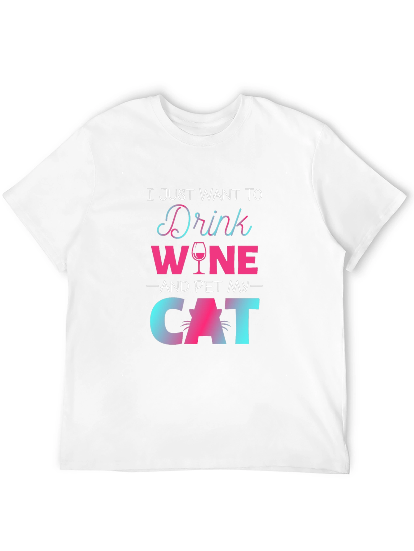 Drink Wine Pet Cat T-Shirt