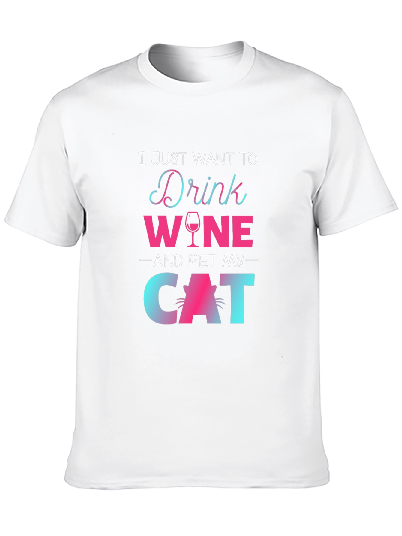 Drink Wine Pet Cat T-Shirt