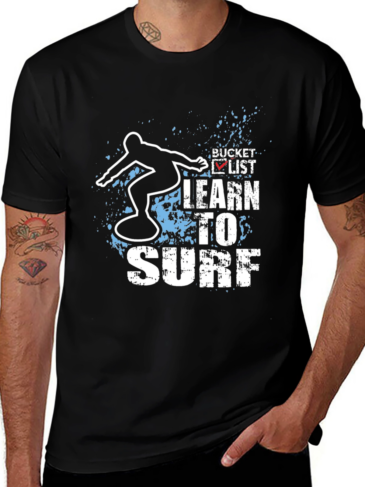 Learn To Surf Bucket List T-Shirt