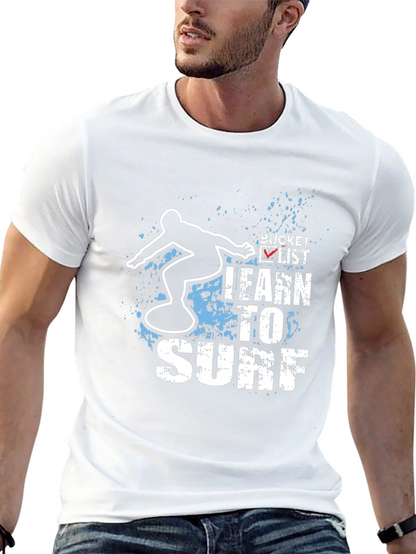 Learn To Surf Bucket List T-Shirt