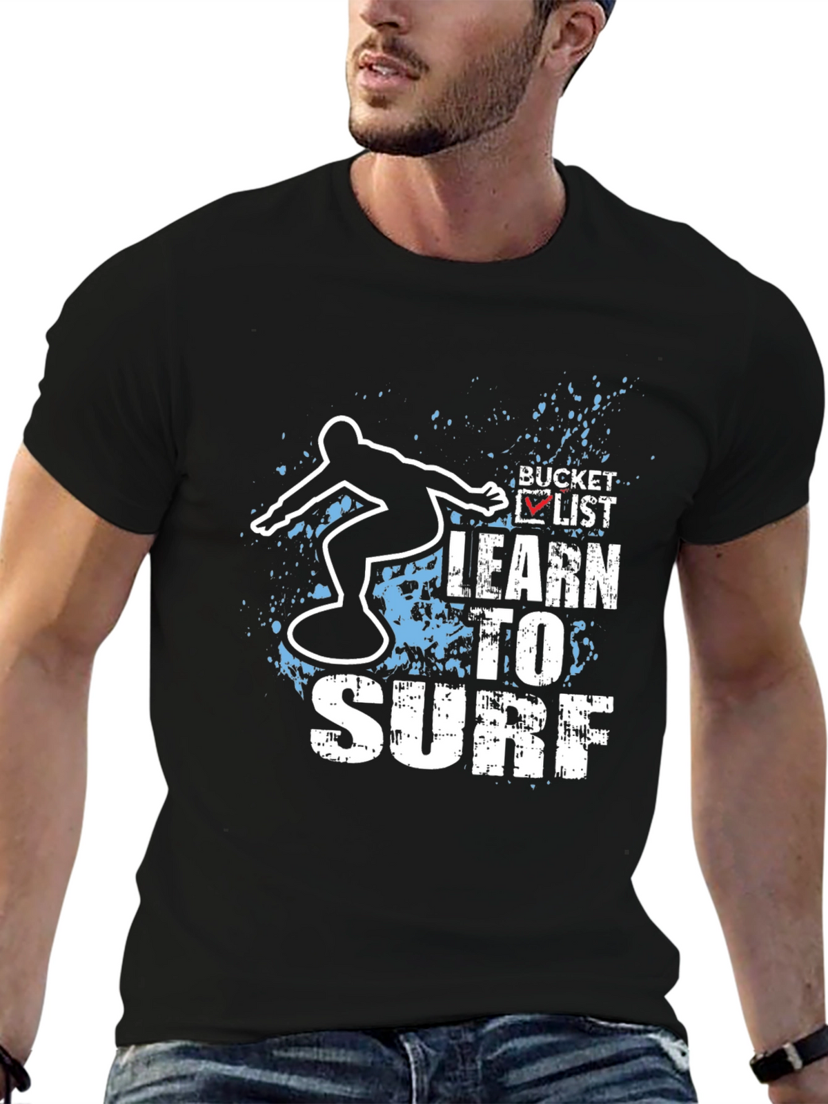 Learn To Surf Bucket List T-Shirt